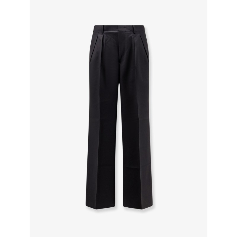 Wool blend trousers with frontal pinces