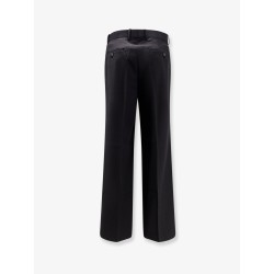 Wool blend trousers with frontal pinces