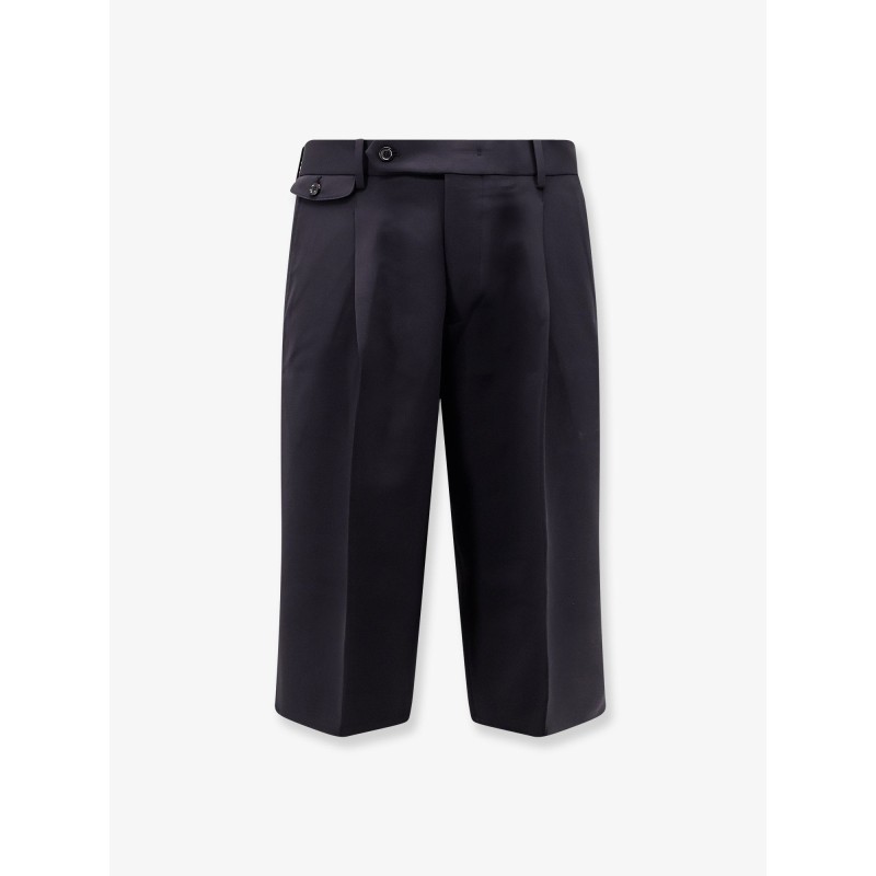 Wool blend bermuda shorts with frontale pinces