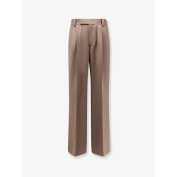 Wool blend trousers with frontal pinces