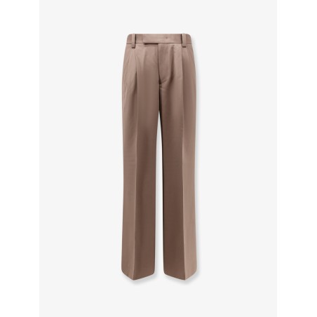 Wool blend trousers with frontal pinces