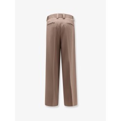 Wool blend trousers with frontal pinces