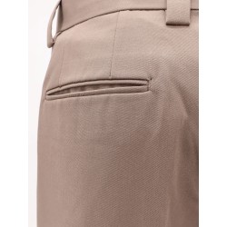 Wool blend trousers with frontal pinces