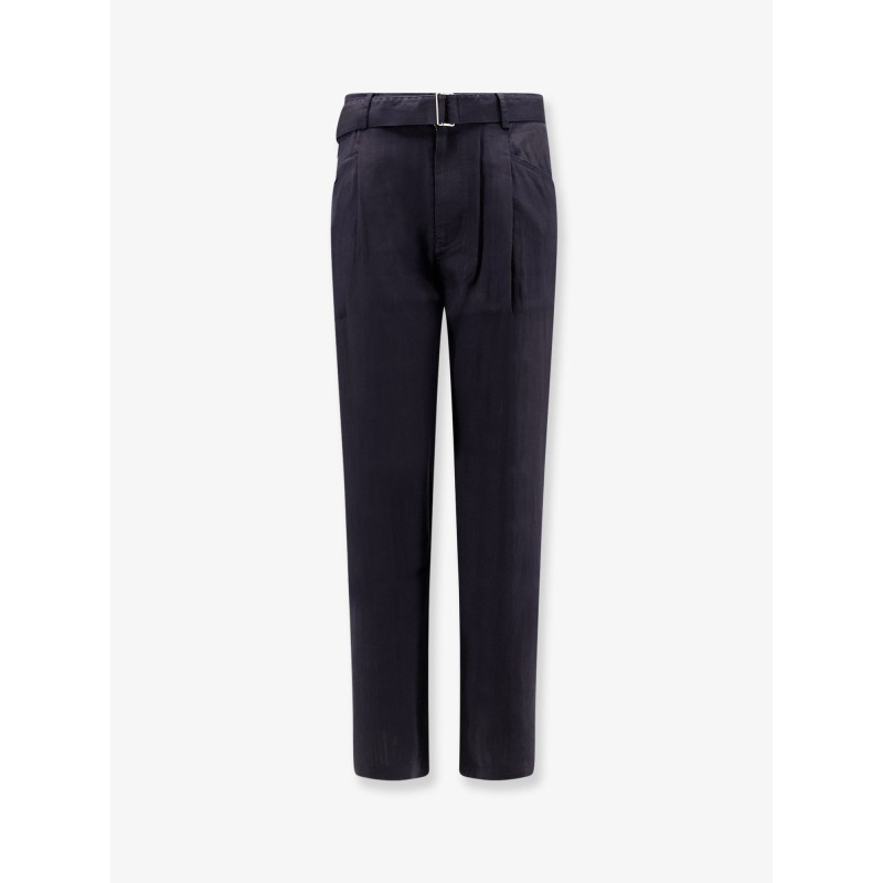Linen blend trousers