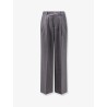 Wool blend trousers with striped motif