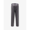 Wool blend trousers with striped motif