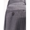 Wool blend trousers with striped motif