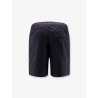 Cotton bermuda shorts with frontal logoed label