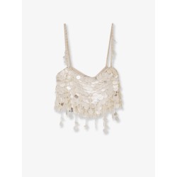 Eudora top with macro-sequins