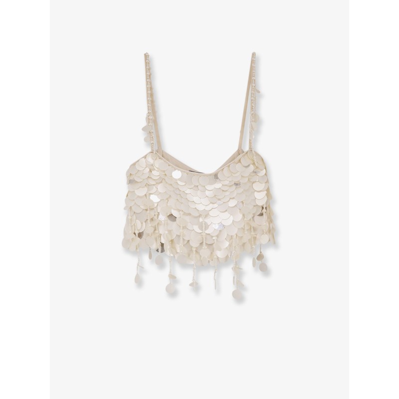 Eudora top with macro-sequins