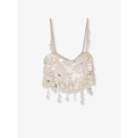 Eudora top with macro-sequins