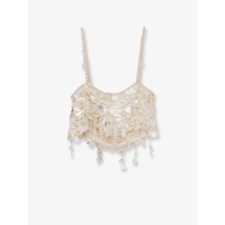 Eudora top with macro-sequins