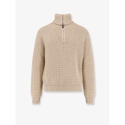 Linen, virgin wool, cashmere and silk blend sweater