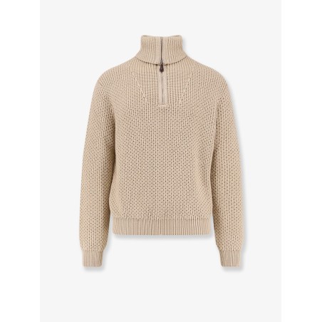 Linen, virgin wool, cashmere and silk blend sweater