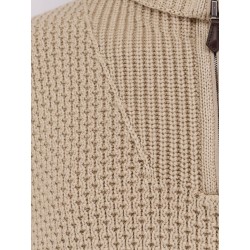 Linen, virgin wool, cashmere and silk blend sweater