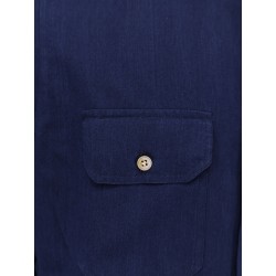 Cotton shirt with stitched profiles