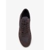 Minimal nylon and suede sneakers