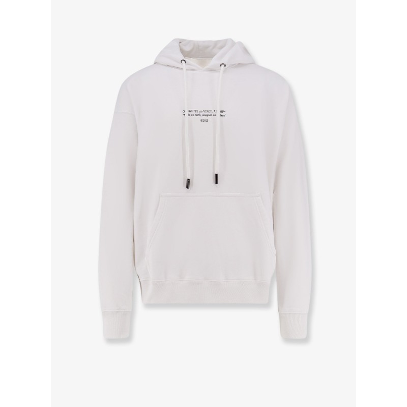 Cotton sweatshirt with frontal logo print