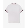Cotton polo shirt with contrasting profile
