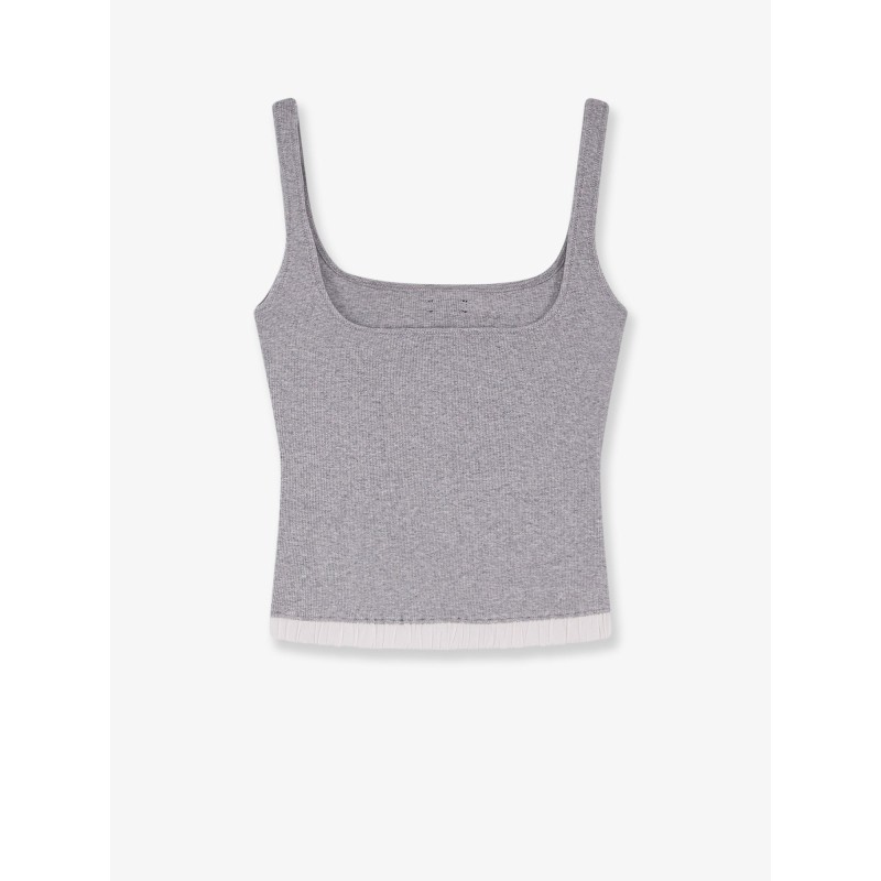 Ribbed cotton tank top