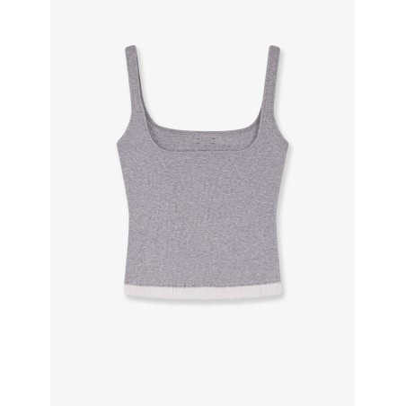 Ribbed cotton tank top