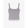 Ribbed cotton tank top