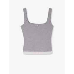 Ribbed cotton tank top