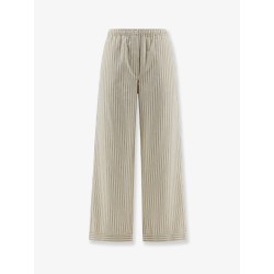 Striped cotton pajama pants