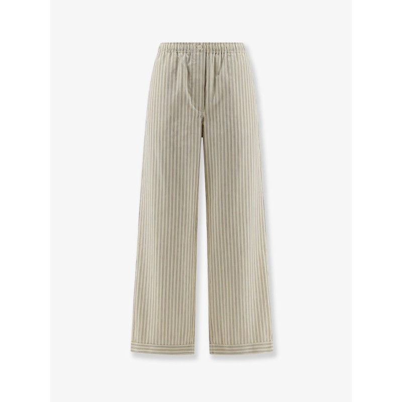 Striped cotton pajama pants