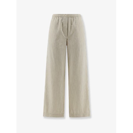 Striped cotton pajama pants