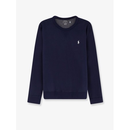 Cotton blend sweatshirt with front embroidered logo