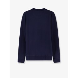 Cotton blend sweatshirt with front embroidered logo