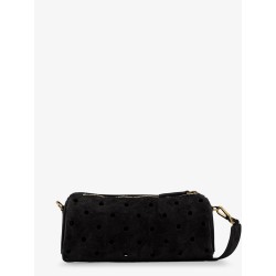 Mini Cylinder suede crossbody bag