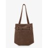 Mini Tote du Jour suede shoulder bag
