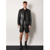 Leather shorts