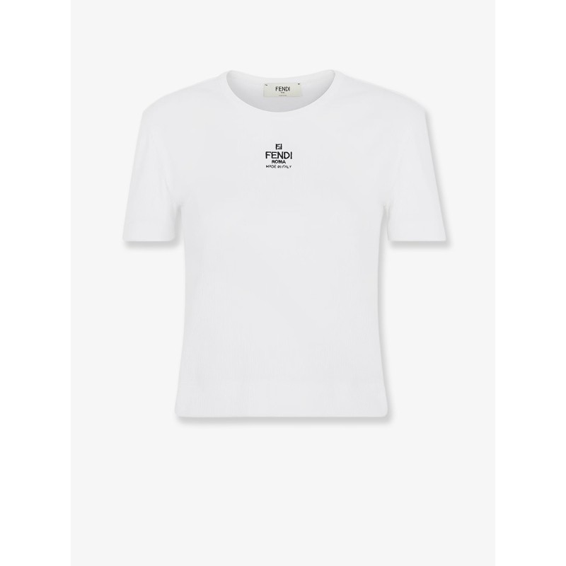 Ribbed cotton t-shirt