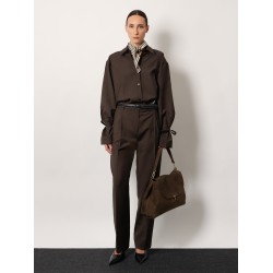 Wool trousers with pinces