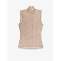 FF embroidered jersey top