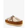 Shearling and suede slip-on