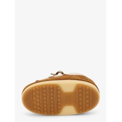 Shearling and suede slip-on