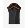 Sleeveless sheepskin jacket