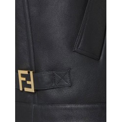 Sleeveless sheepskin jacket