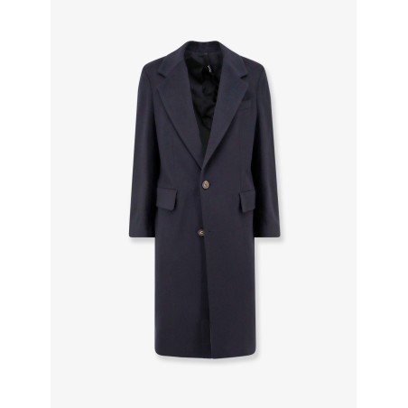 Cashmere coat with satin lining