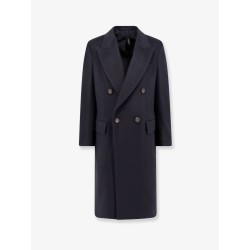Cashmere coat with satin lining