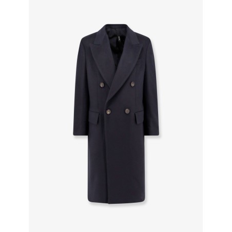 Cashmere coat with satin lining