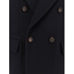 Cashmere coat with satin lining