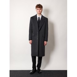 Cashmere coat with satin lining