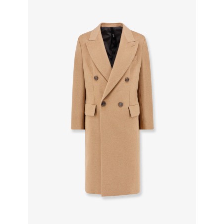 Cashmere coat with satin lining