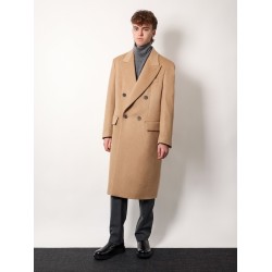 Cashmere coat with satin lining