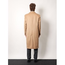 Cashmere coat with satin lining